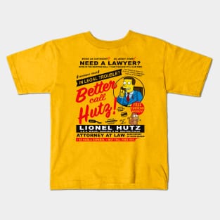 Legal Trouble Better Call Hutz Kids T-Shirt